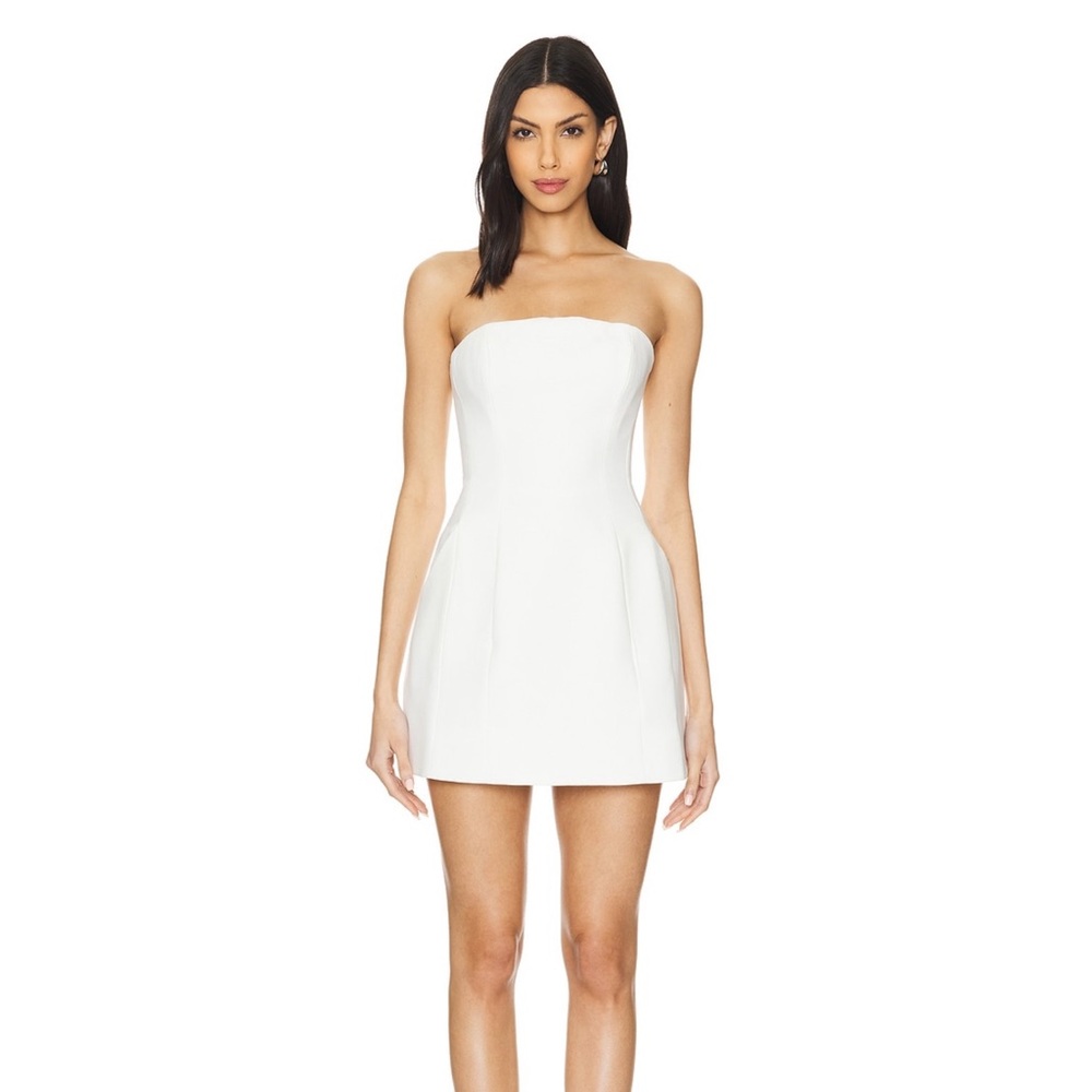 NWT Bardot Karoline White Strapless Dress